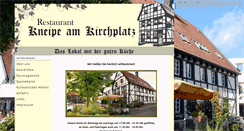 Desktop Screenshot of kneipe-am-kirchplatz.de